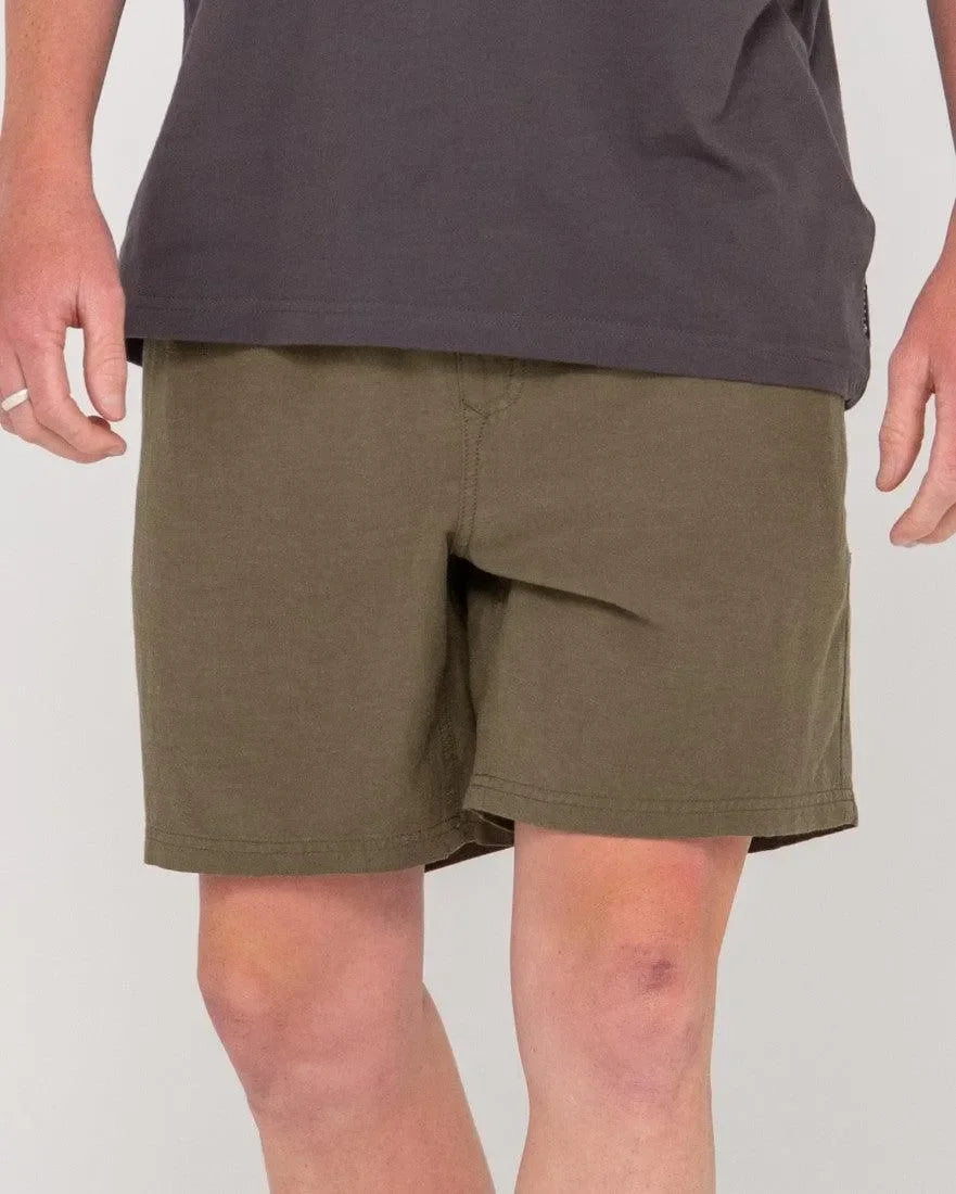 Overtone Linen Elastic Short 19"