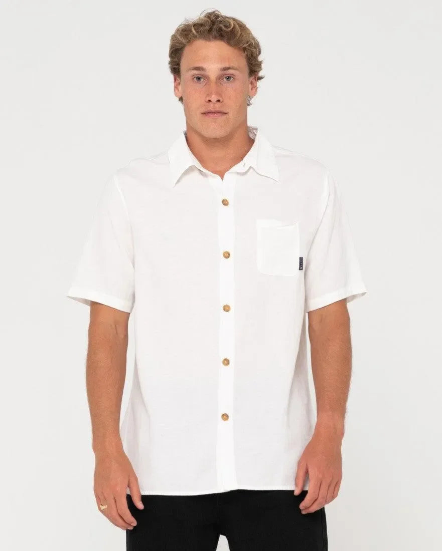 Overtone Short Sleeve Linen Shirt