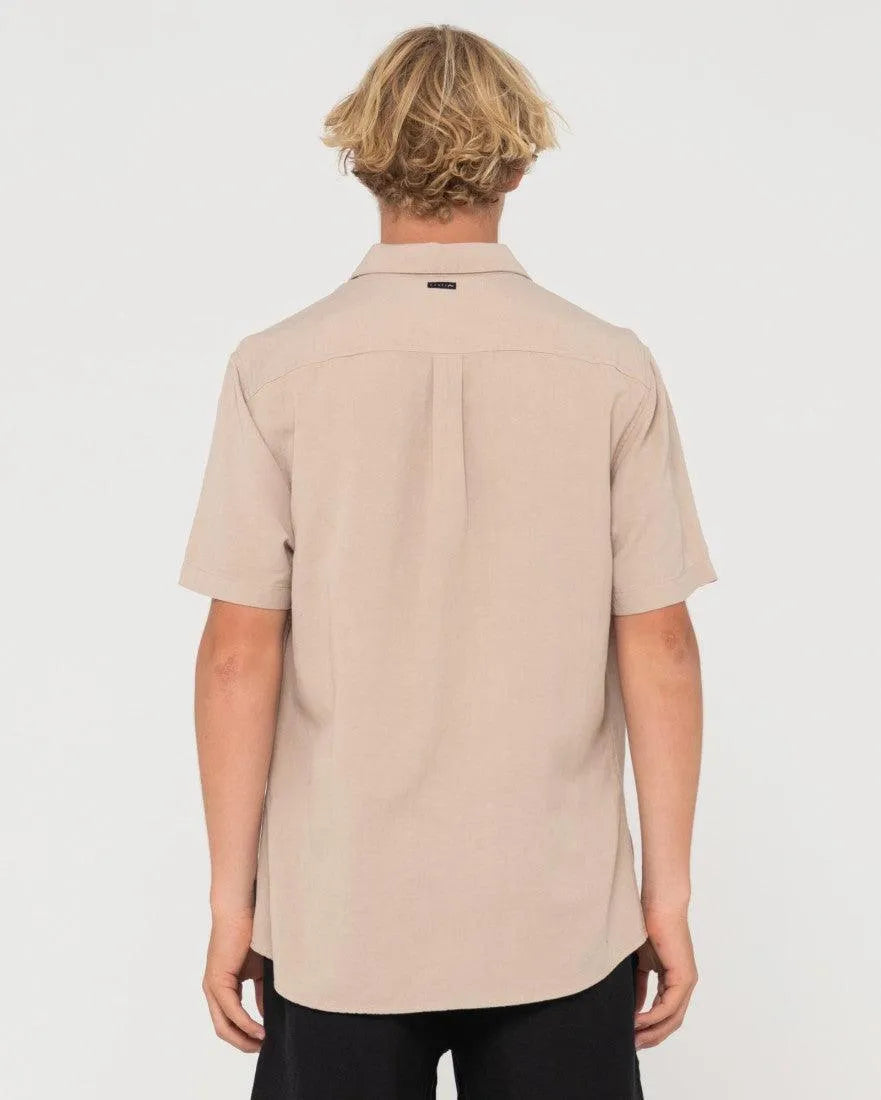 Overtone Short Sleeve Linen Shirt - Beachin Surf