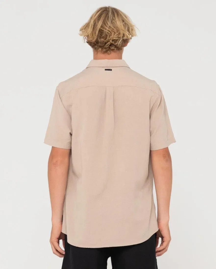 Overtone Short Sleeve Linen Shirt