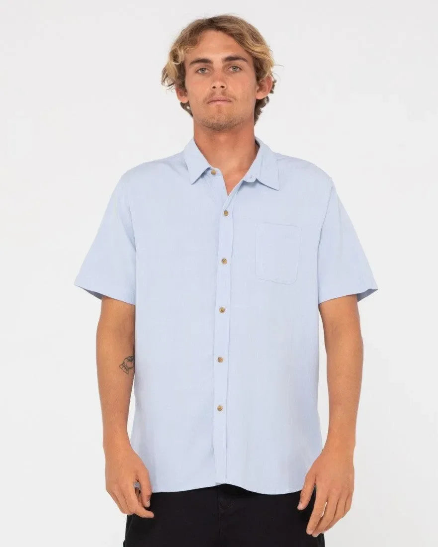 Overtone Short Sleeve Linen Shirt