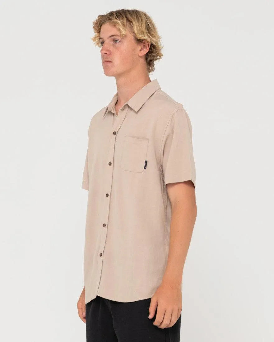 Overtone Short Sleeve Linen Shirt - Beachin Surf