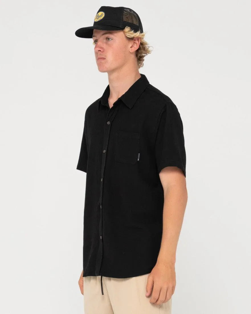 Overtone Short Sleeve Linen Shirt - Beachin Surf