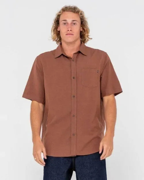 Overtone Short Sleeve Linen Shirt