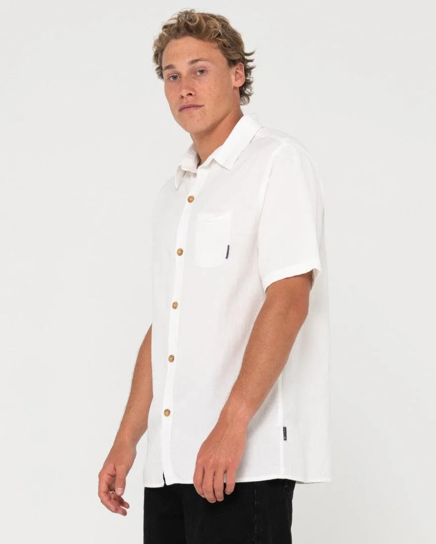 Overtone Short Sleeve Linen Shirt - Beachin Surf