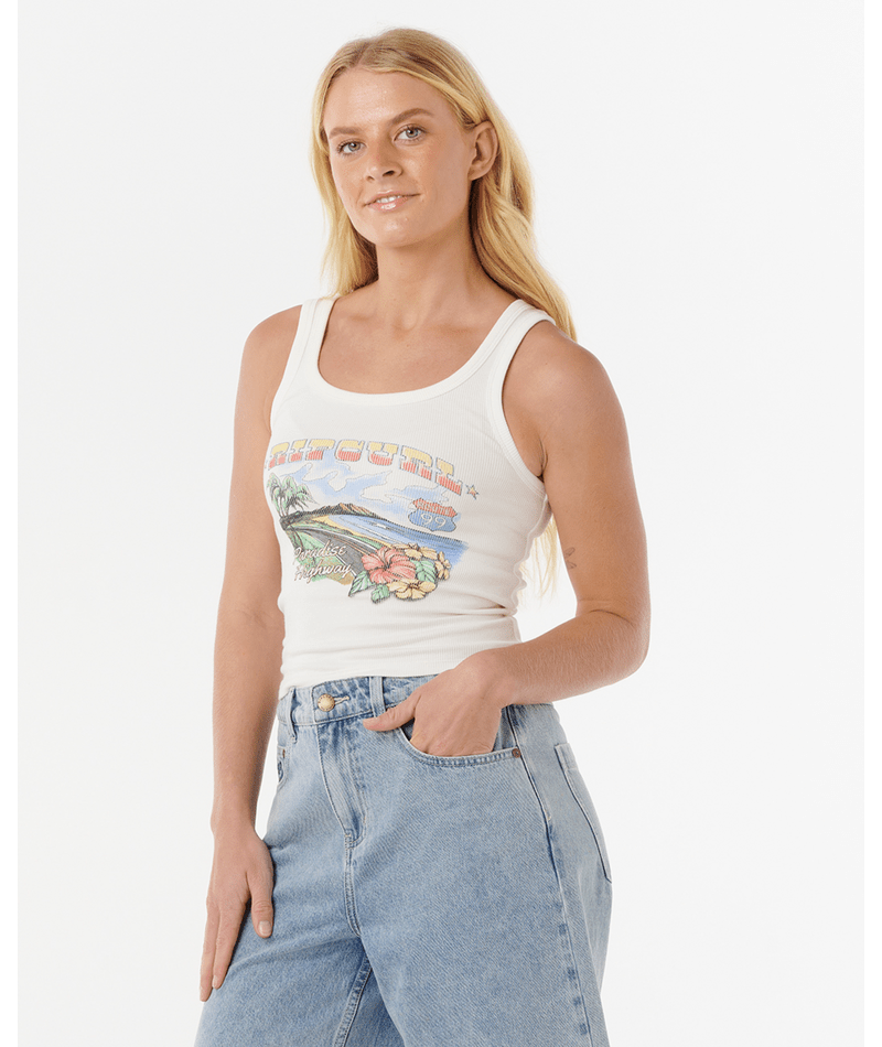 Pacific Rider Ribbed Tank - Beachin Surf
