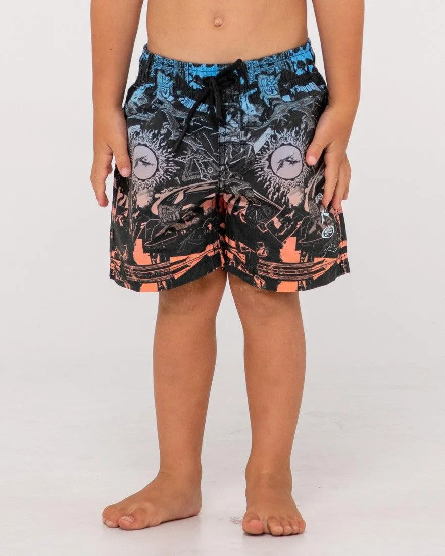 Paste Up Elastic Boardshort Runts - Beachin Surf