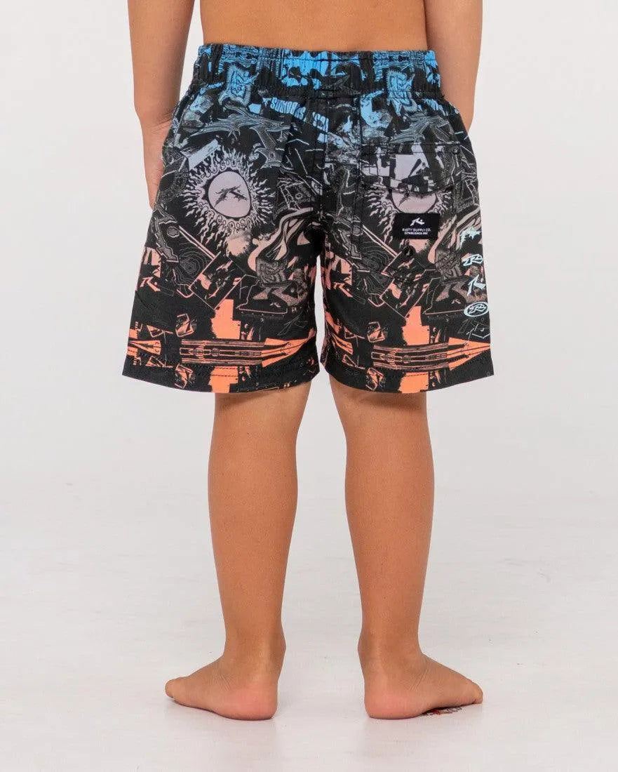 Paste Up Elastic Boardshort Runts - Beachin Surf