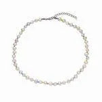 Pearl & Rainbow Pastel Seed Bead Choker - Beachin Surf