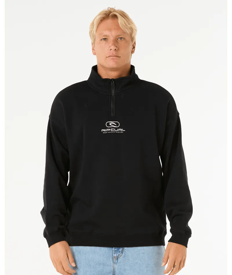 Pill Icon 1/4 Zip Crew - Beachin Surf