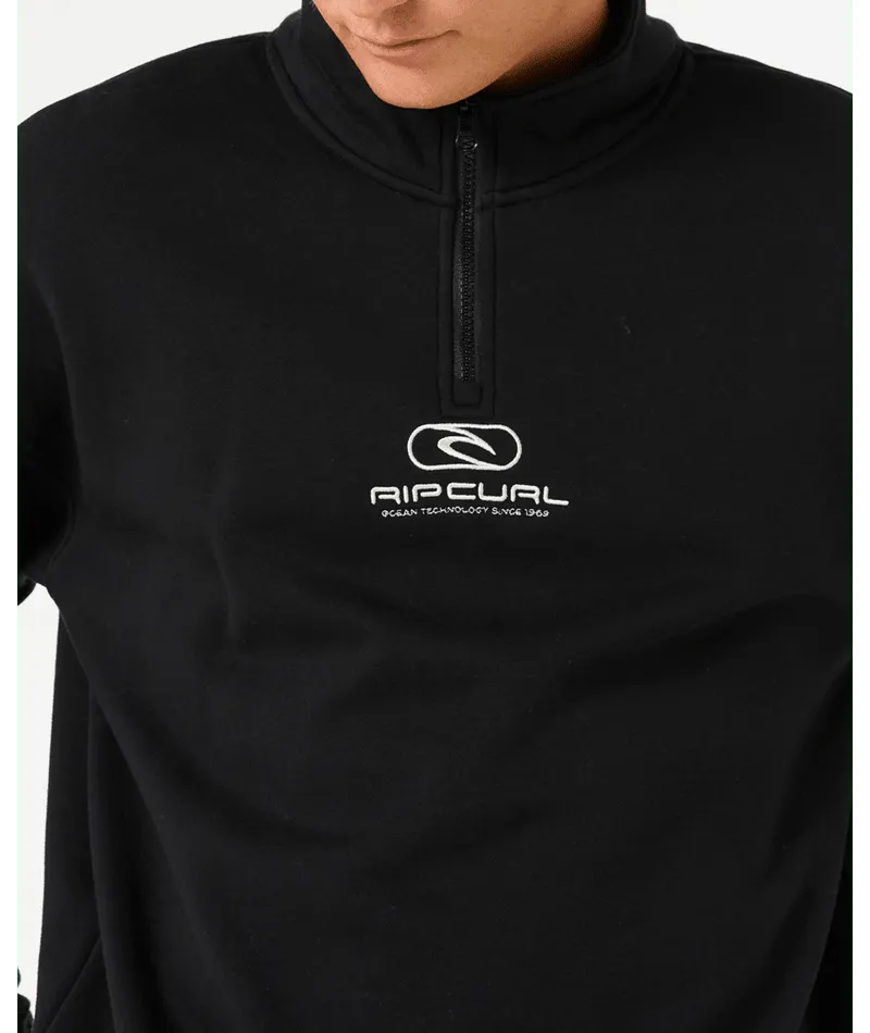 Pill Icon 1/4 Zip Crew - Beachin Surf