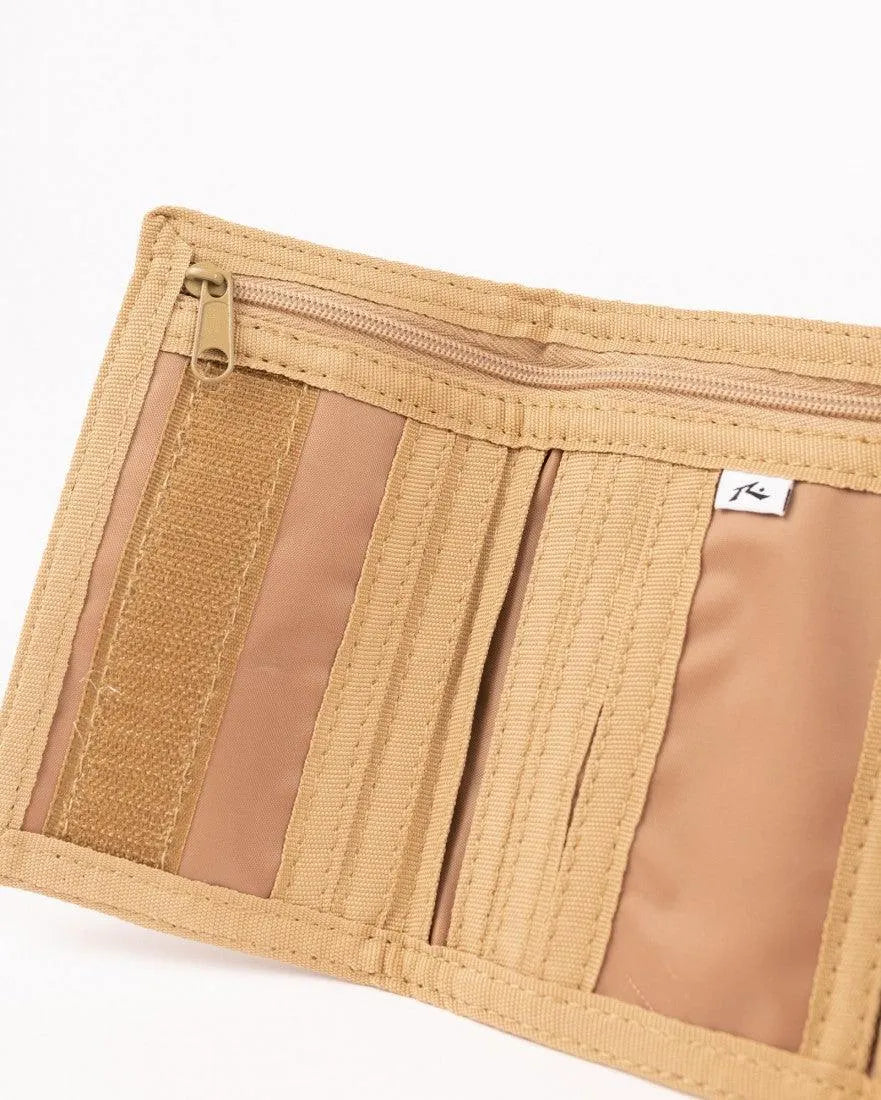 Pit Stop Tri Fold Embroidered Cord Wallet - Beachin Surf