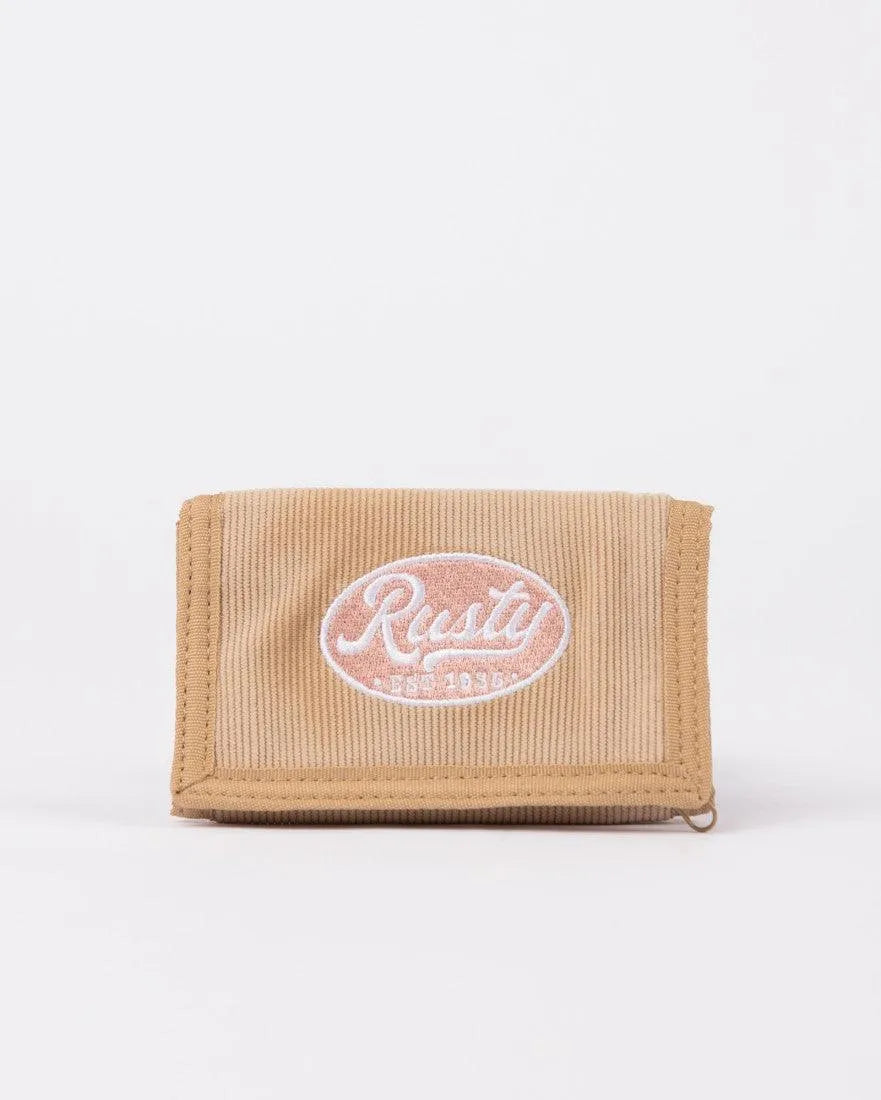 Pit Stop Tri Fold Embroidered Cord Wallet - Beachin Surf