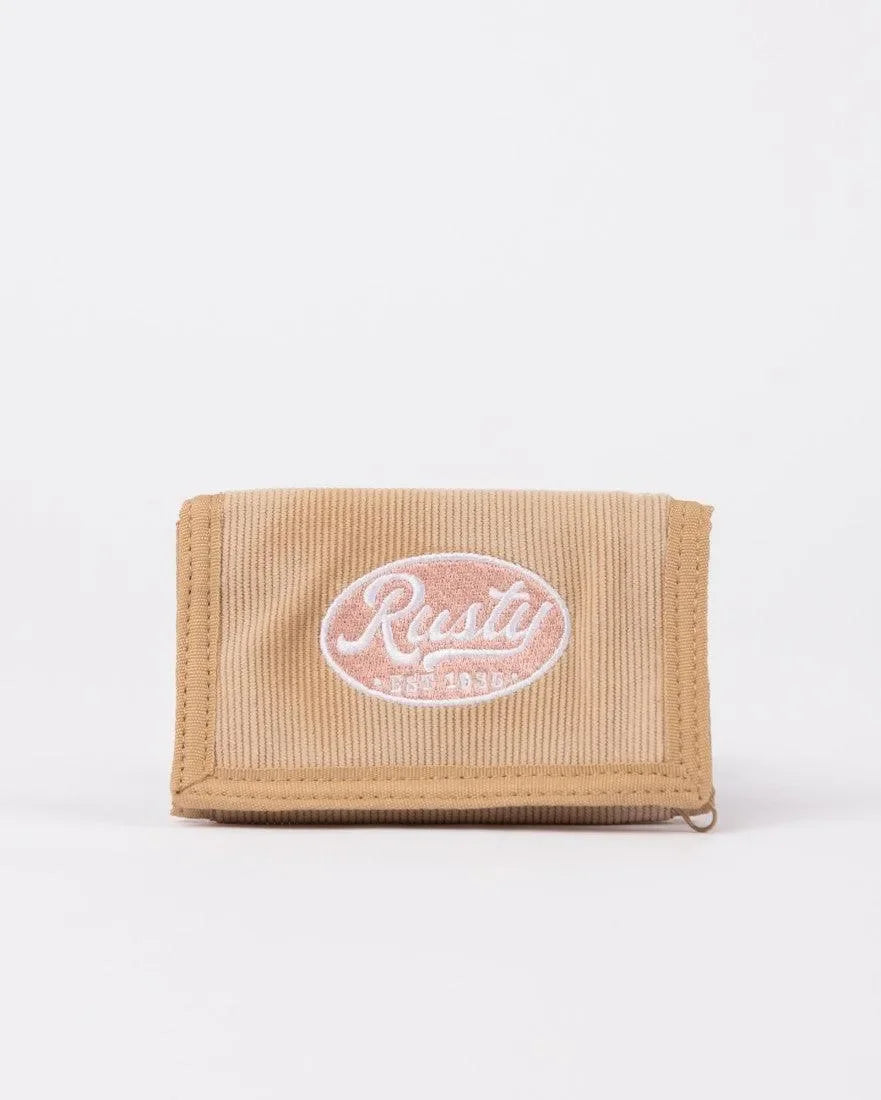 Pit Stop Tri Fold Embroidered Cord Wallet