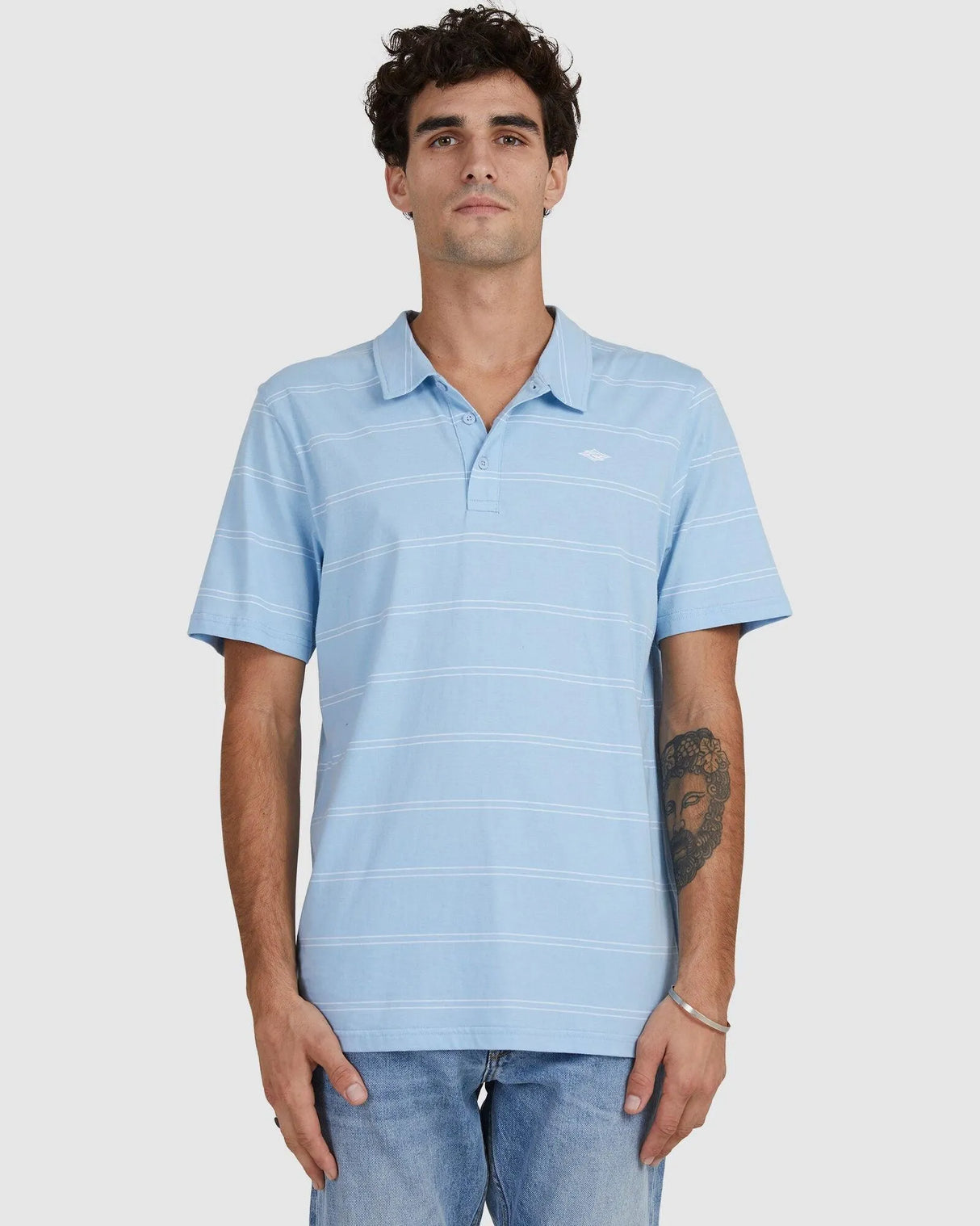 Plain Stripe Polo - Beachin Surf