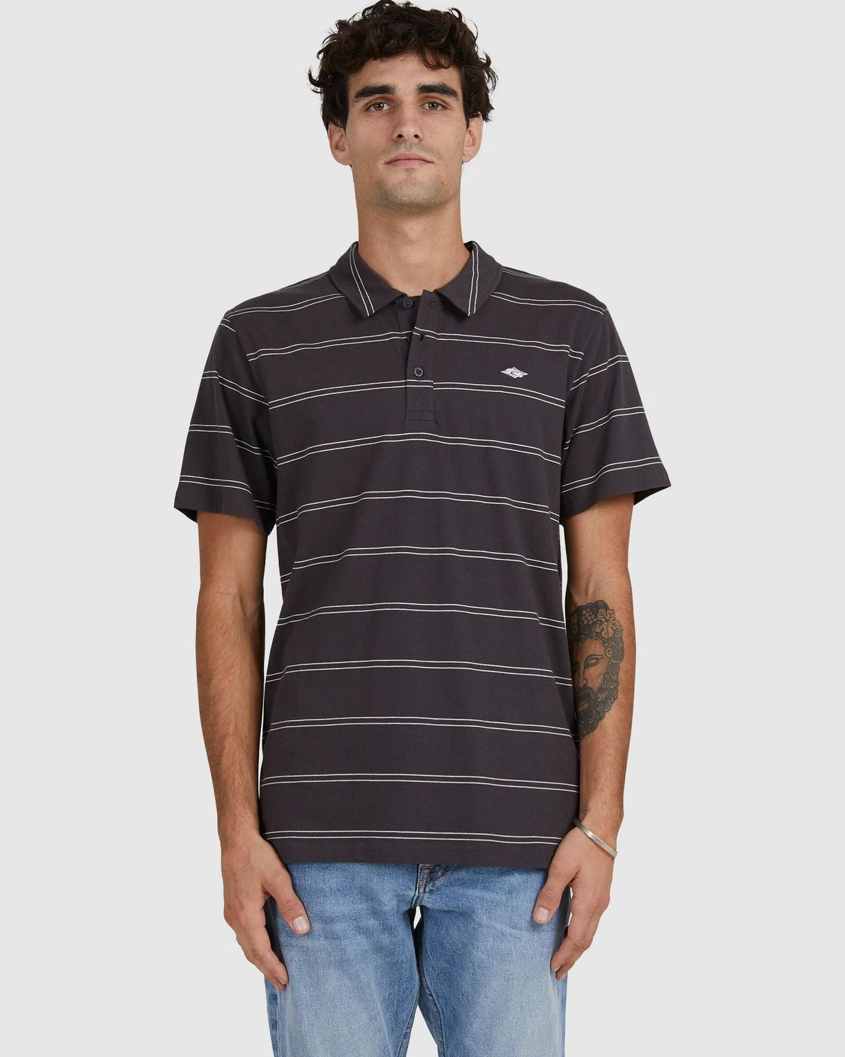 Plain Stripe Polo - Beachin Surf