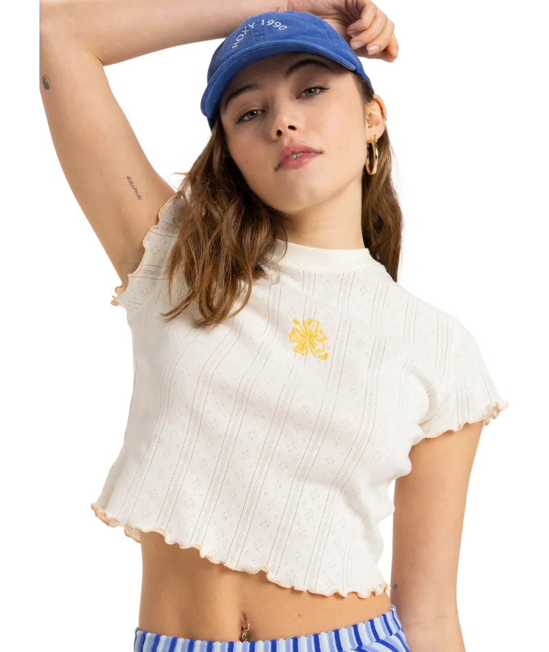 Pointelle Baby T - Beachin Surf