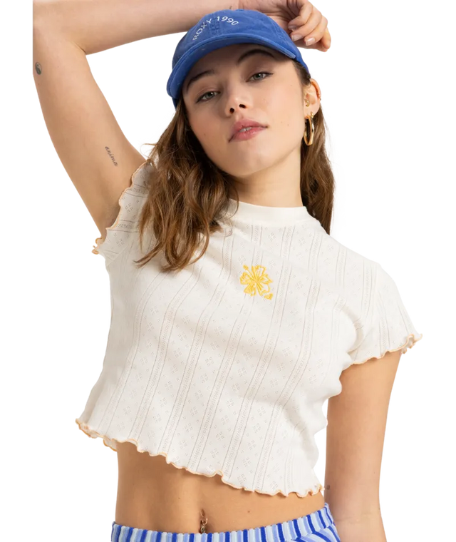 Pointelle Baby T - Beachin Surf