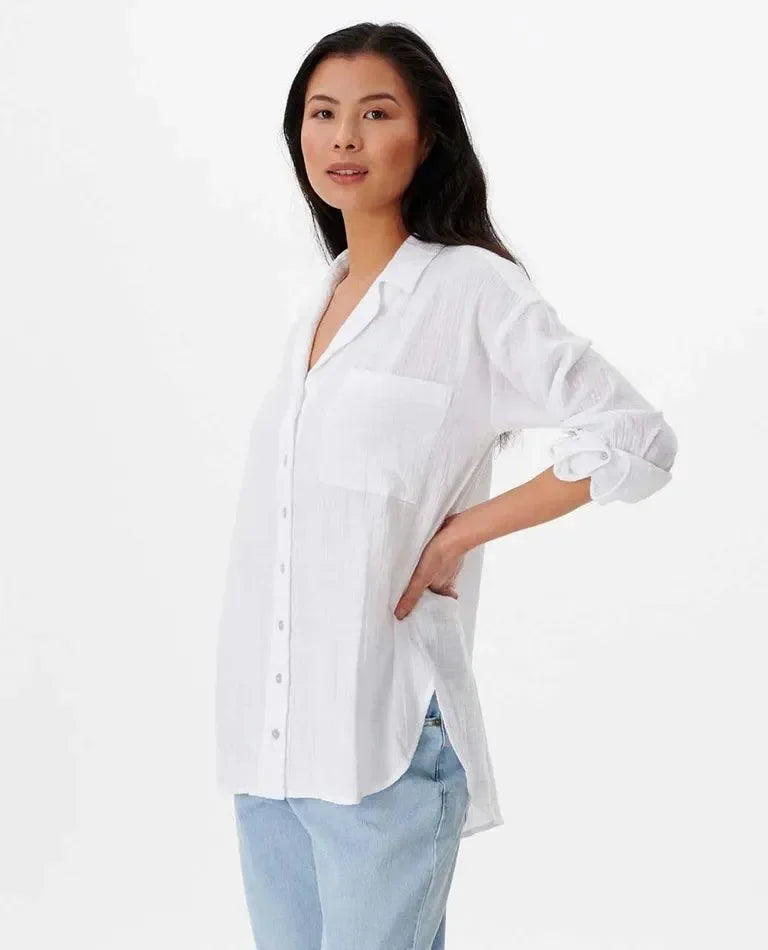 Premium Surf Long Sleeve Button Up Shirt