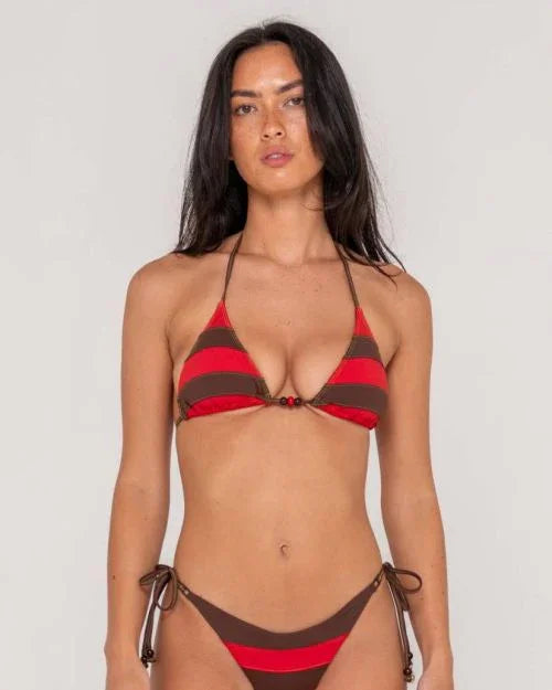 Rack City Contrast Triangle Bikini Top