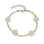 rainbow-pastel-anklet-w-white-franjipanis-beachin-surf-33447 - Beachin Surf