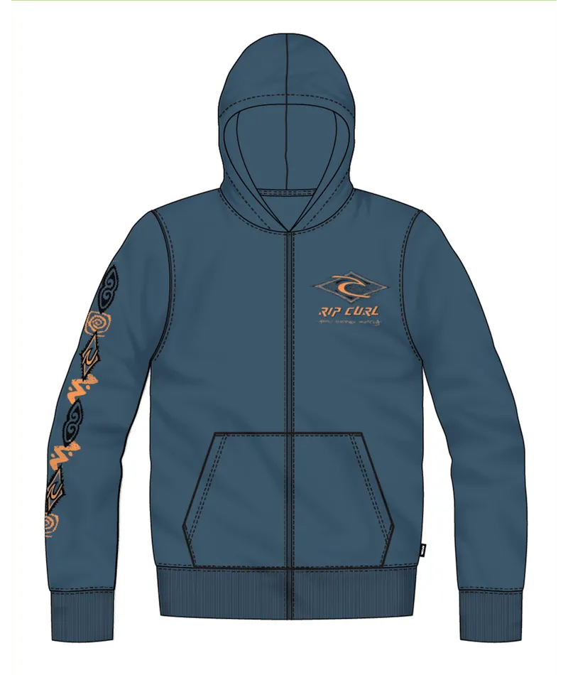 Raw Energy Zip Thru Hood -Boy - Beachin Surf