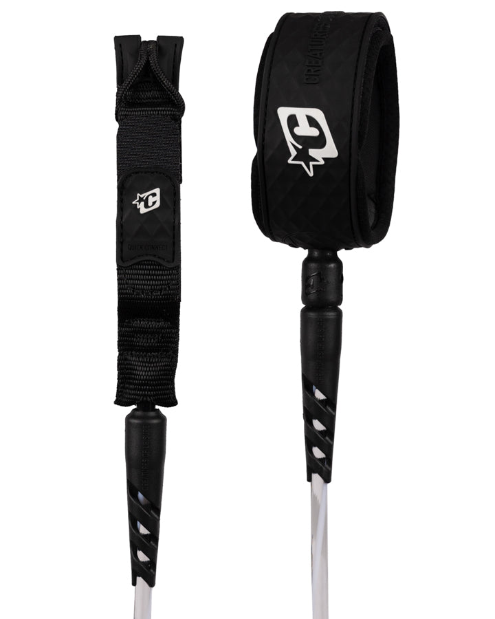 Creatures of Leisure Reliance 2.0 Medium Duty 6ft leash - Clear White Twist Black