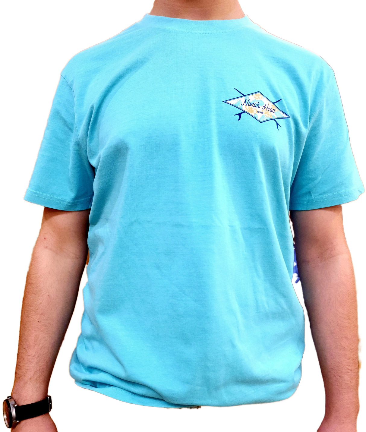 Retro Badge - Mens T - Beachin Surf