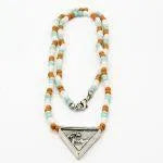 Retro Beaded Pendant W/ Chunky Wave Comp - Beachin Surf