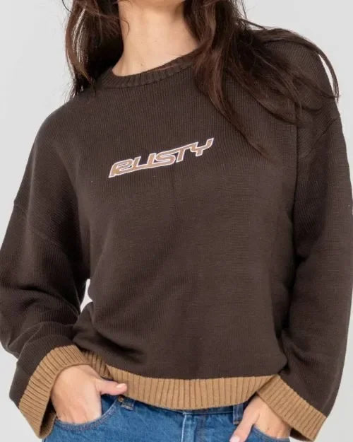 Rider Relaxed Crew Neck Knit