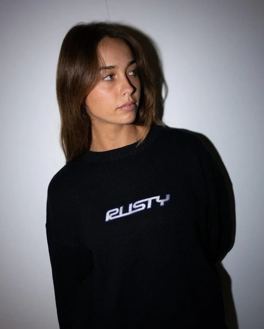 Rider Relaxed Crew Neck Knit