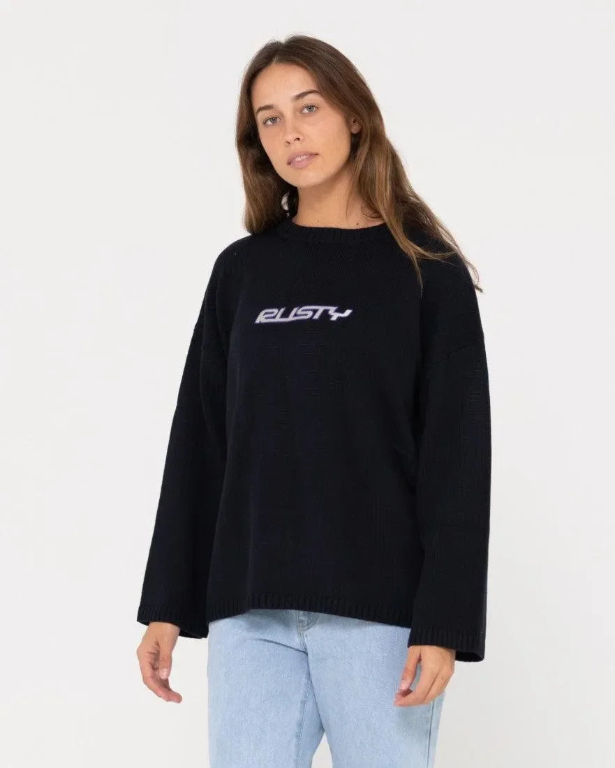 Rider Relaxed Crew Neck Knit