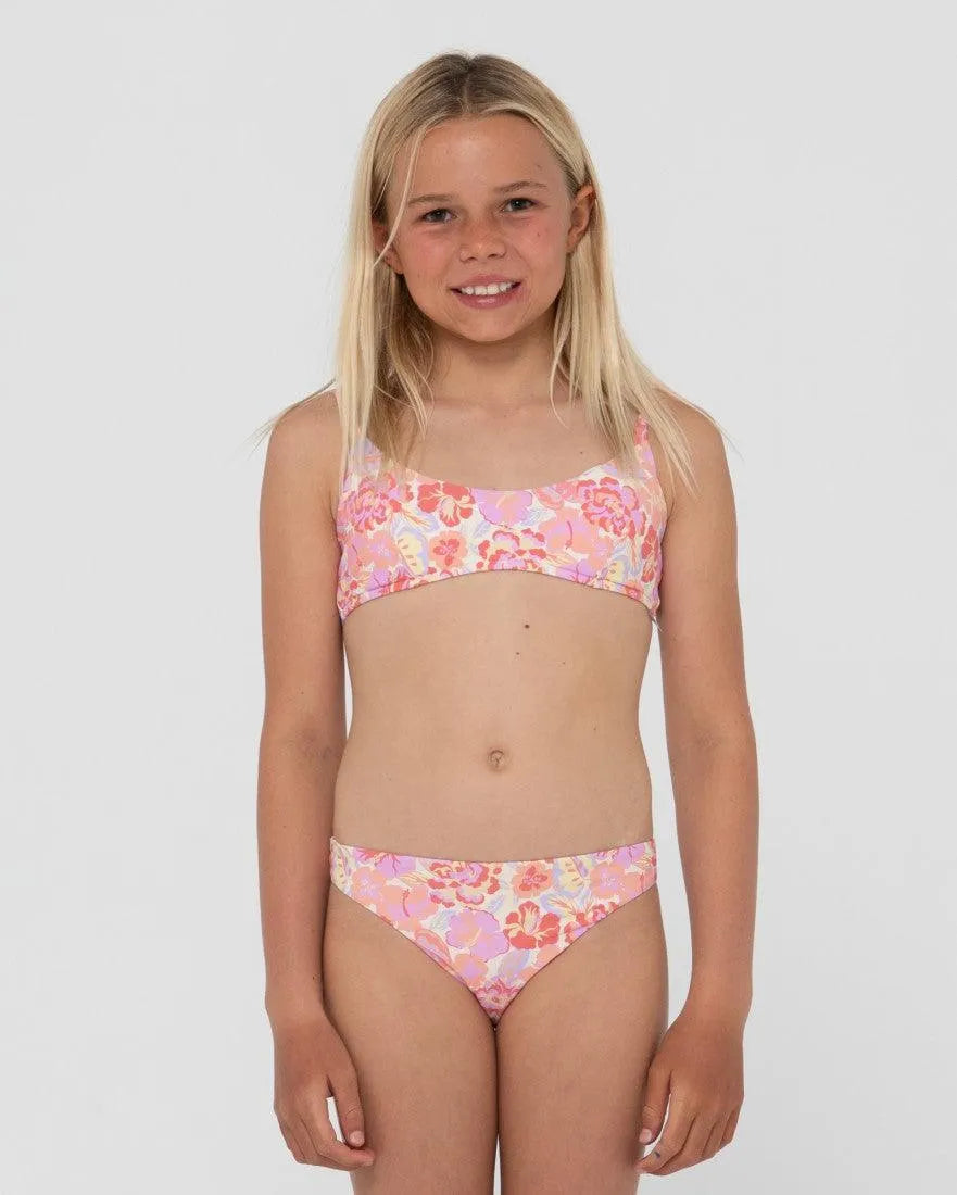 Rio Hibiscus Printed Bikini Set Girls - Beachin Surf