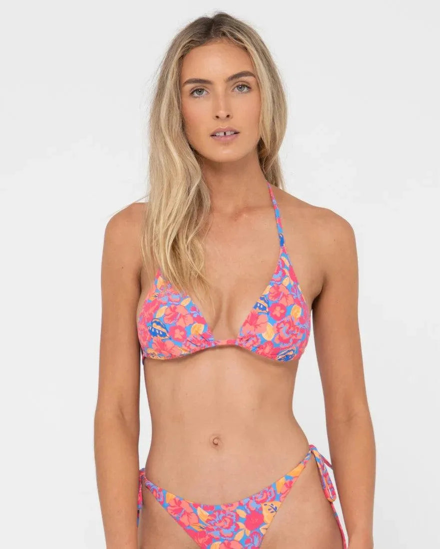 Rio Hibiscus Printed Multiway Bikini Top - Beachin Surf
