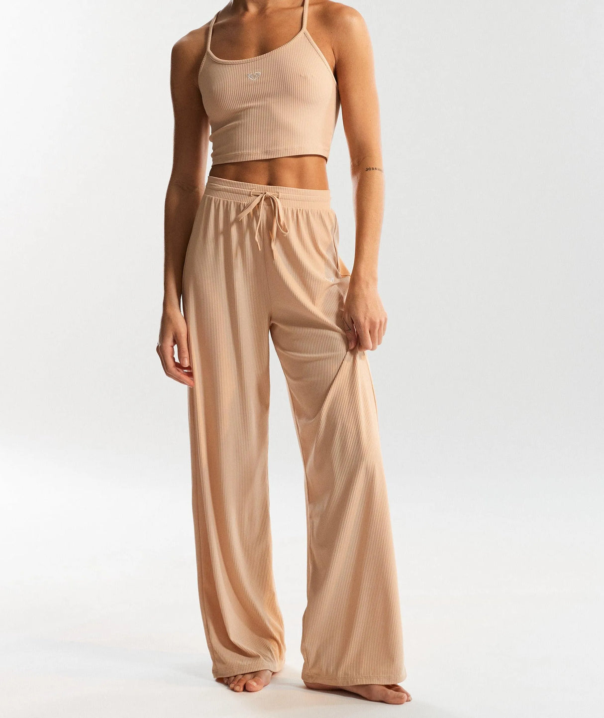 Rise & Vibe Rib Wide Leg Pants - Beachin Surf