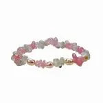 rose-quartz-and-clear-quartz-chip-bracelet-w-pearls-beachin-surf-53513 - Beachin Surf