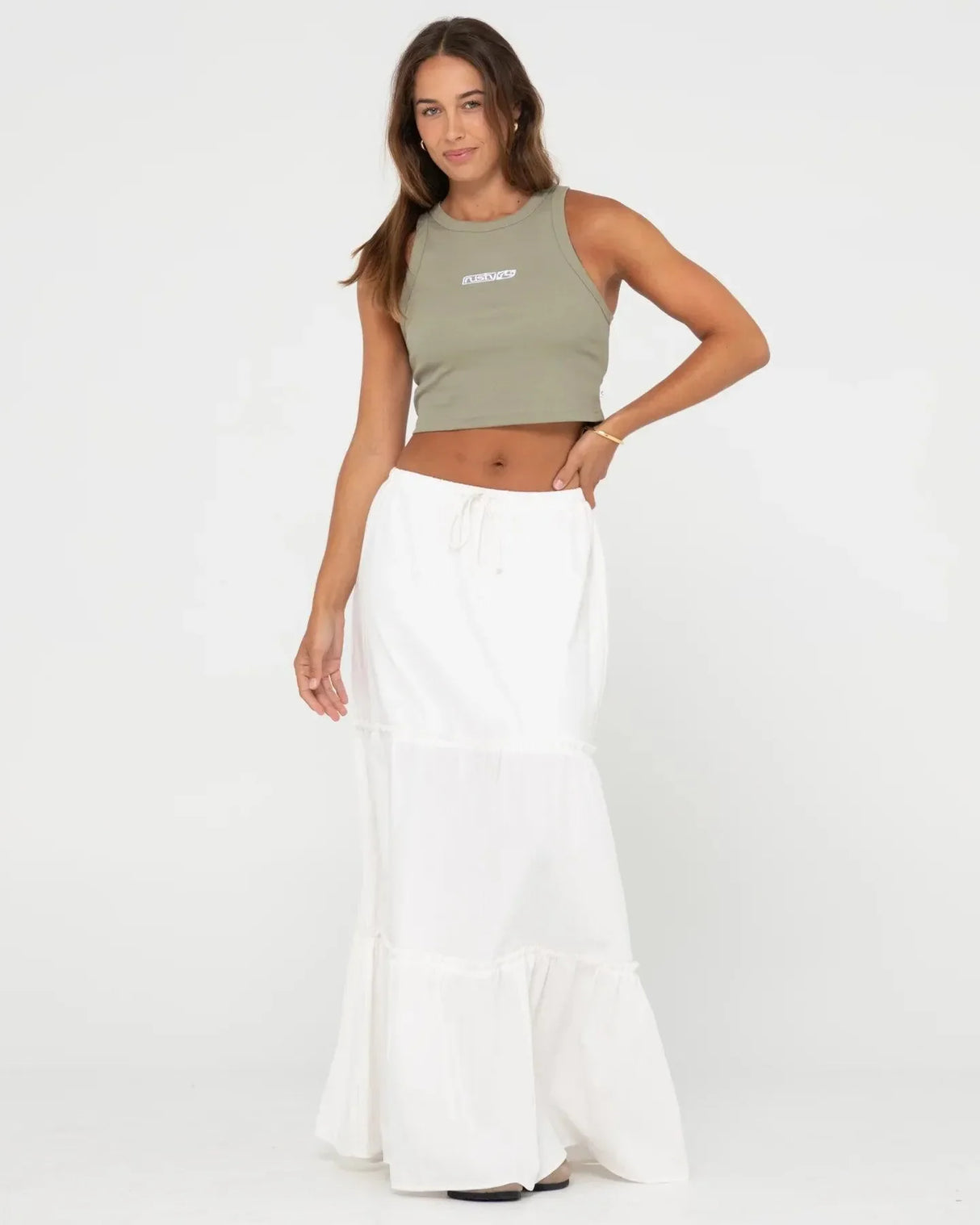 Rusty Contrast Racer Tank