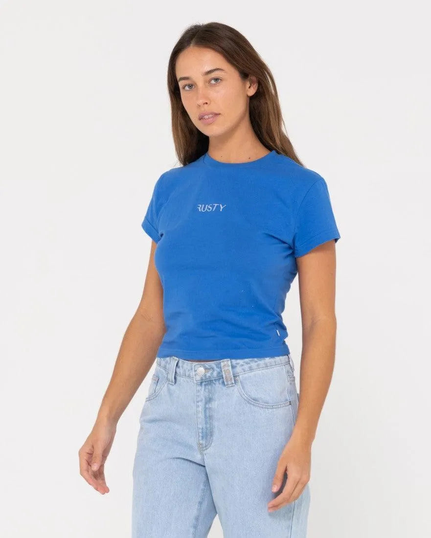 Rusty Signature Skimmer Baby Tee - Beachin Surf