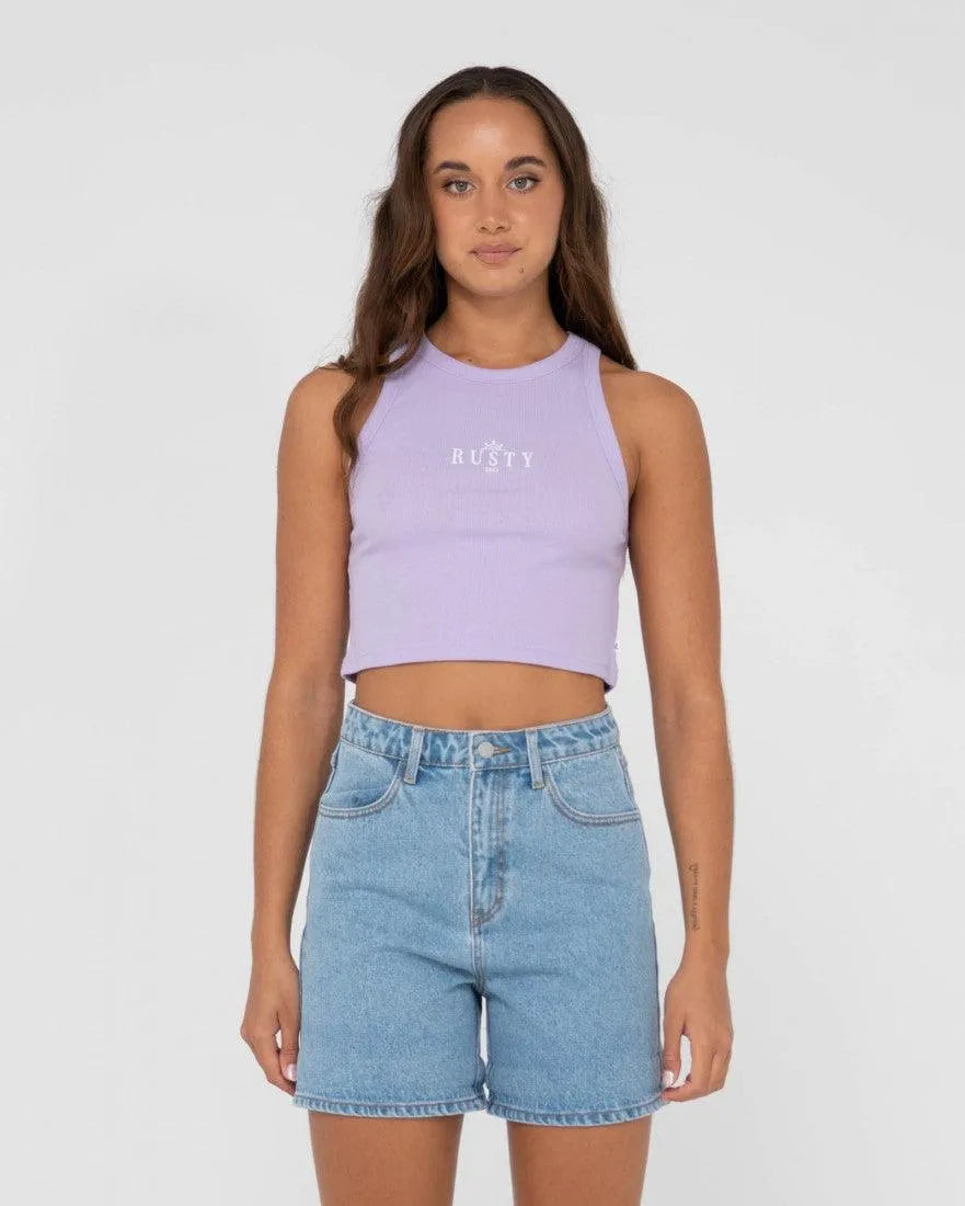 Rusty Sunrise Racer Tank Top - Beachin Surf