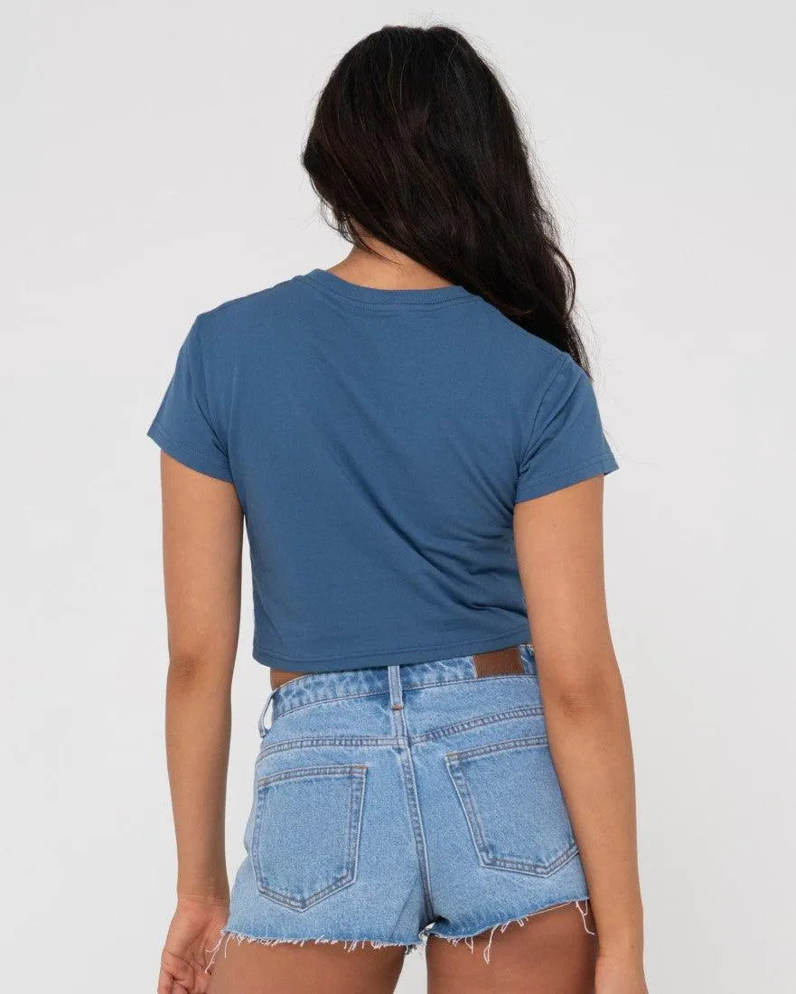 Rusty Sunrise Short Sleeve Baby Tee - Beachin Surf