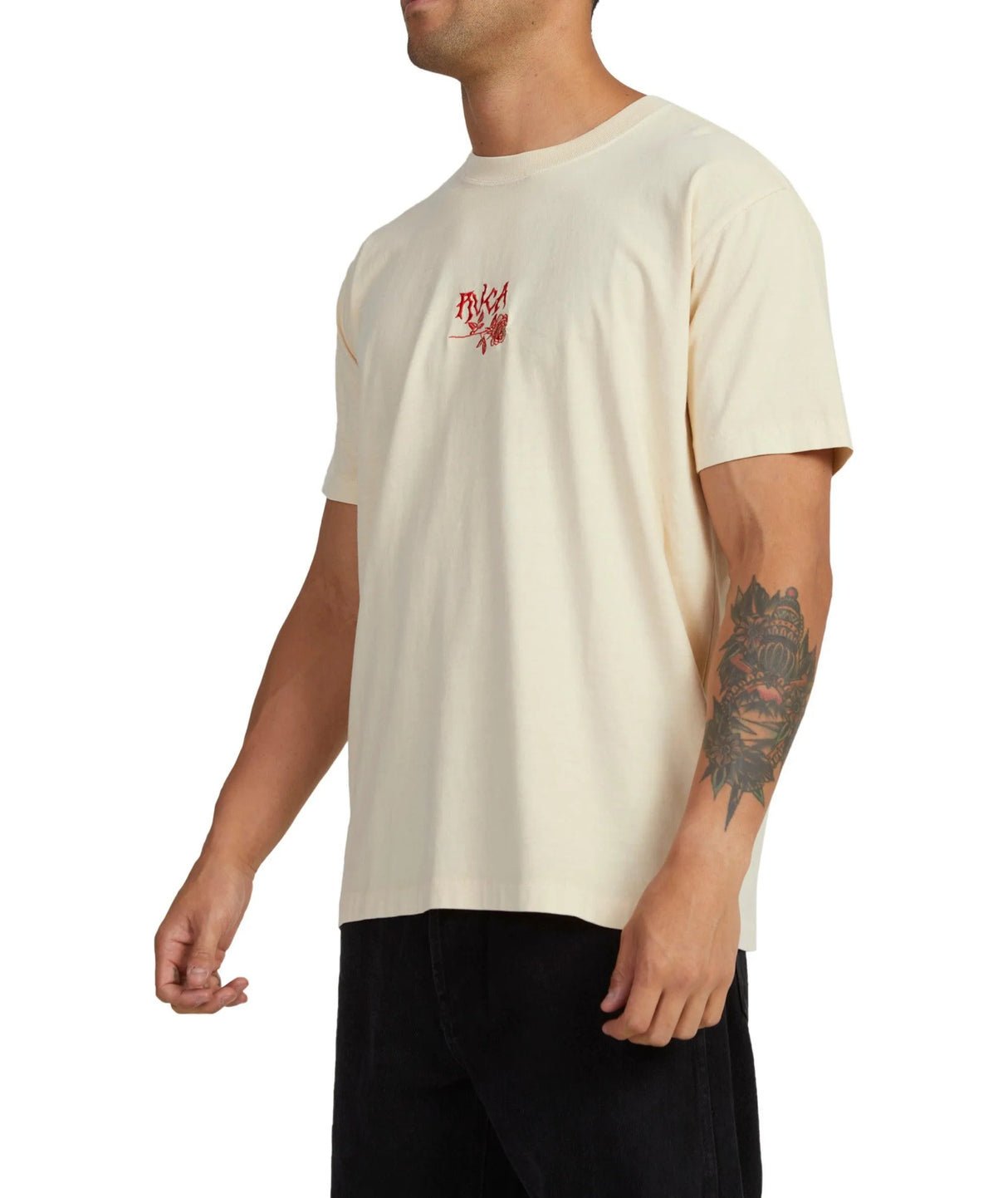 Rvca Roses Short Sleeve Tee - Beachin Surf