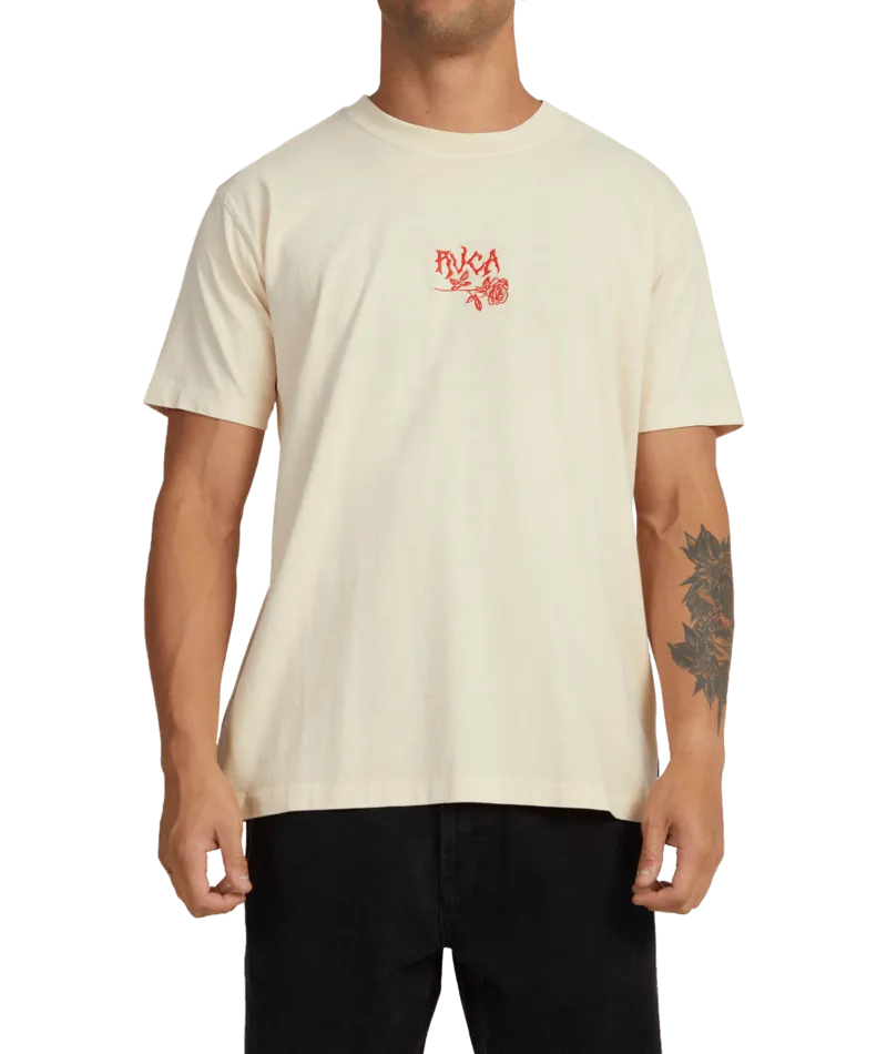 Rvca Roses Short Sleeve Tee - Beachin Surf