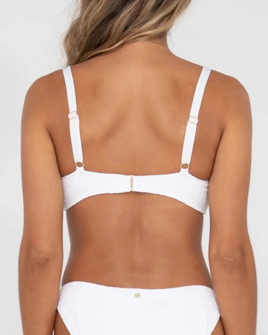 Sandalwood Textured Bralette Bikini Top