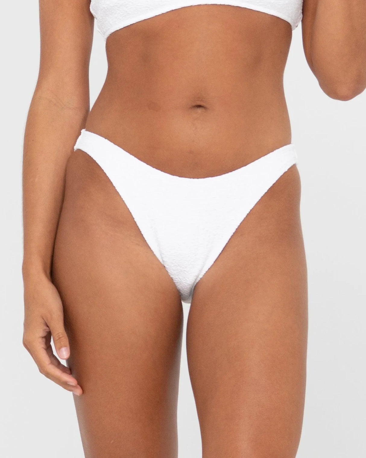 Sandalwood Textured Classic Bikini Bottom - Beachin Surf