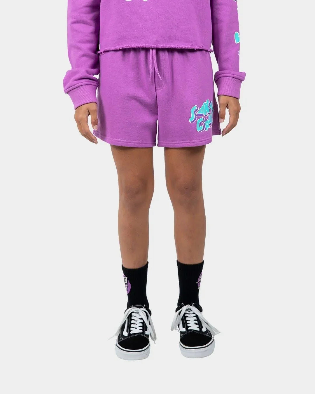 Scattered Strip Santa Cruz Girls Track Shorts