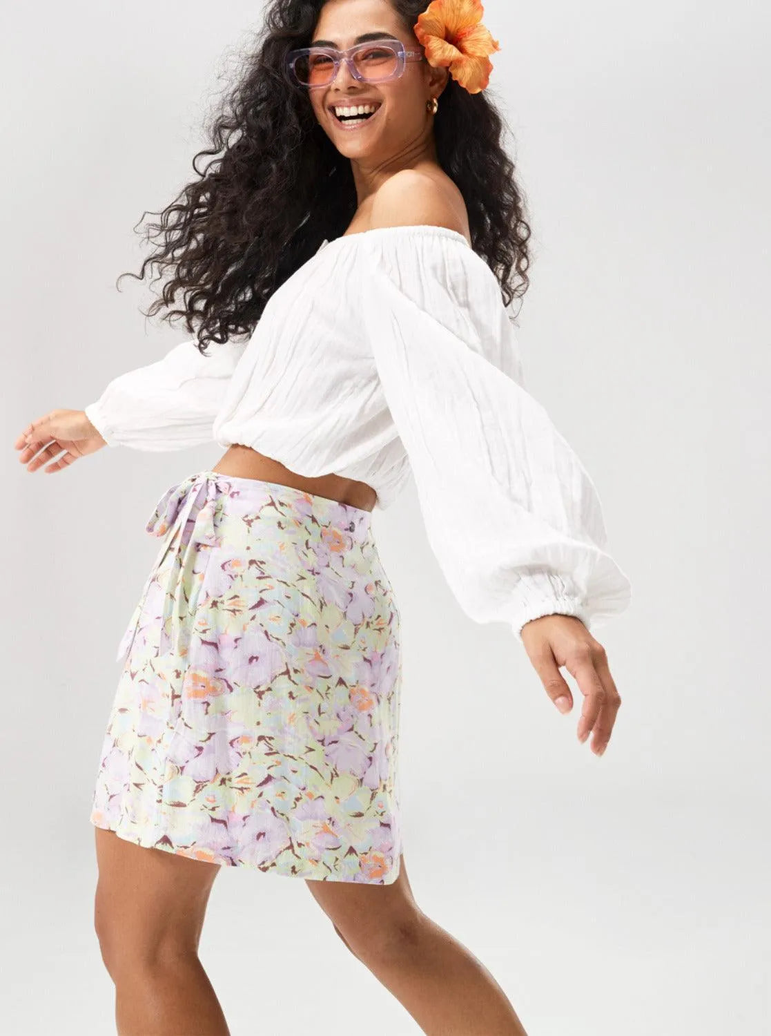 Sea Flow Mini Skirt - Beachin Surf