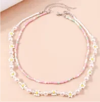 set-of-2-daisy-seed-bead-chokers-beachin-surf-15640 - Beachin Surf