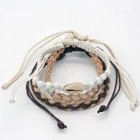 Set Of 3 Beachy Natural Bracelets - Beachin Surf