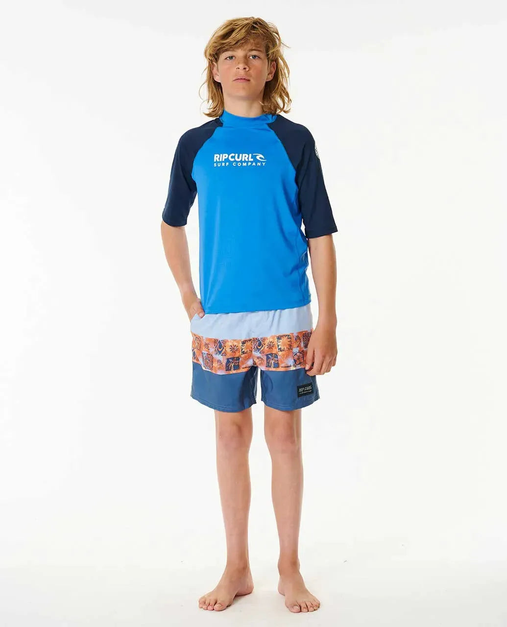 Shock Upf Short Sleeve Boys 8-16 - Beachin Surf