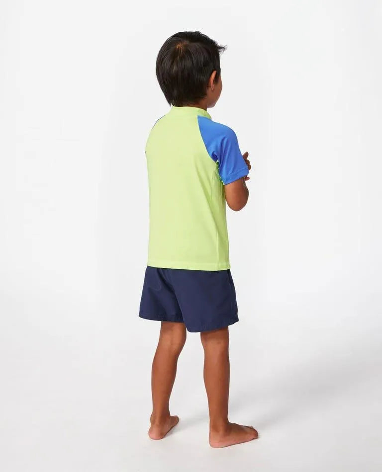 Shockwaves Short Sleeve Rash Vest - Boys (0-8 Years) - Beachin Surf